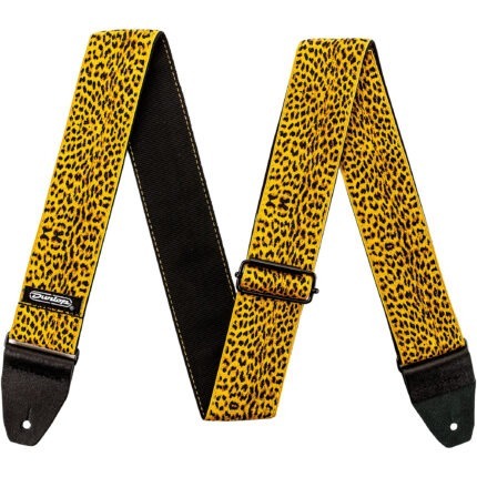 Dunlop D6725 Jacquard Guitar Strap - Leopard Skin