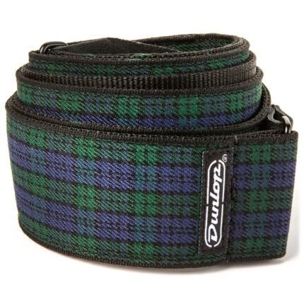 Dunlop D6731 Jacquard Guitar Strap - Black Watch Plaid