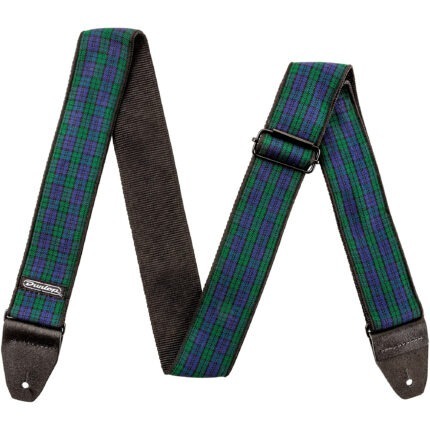 Dunlop D6731 Jacquard Guitar Strap - Black Watch Plaid