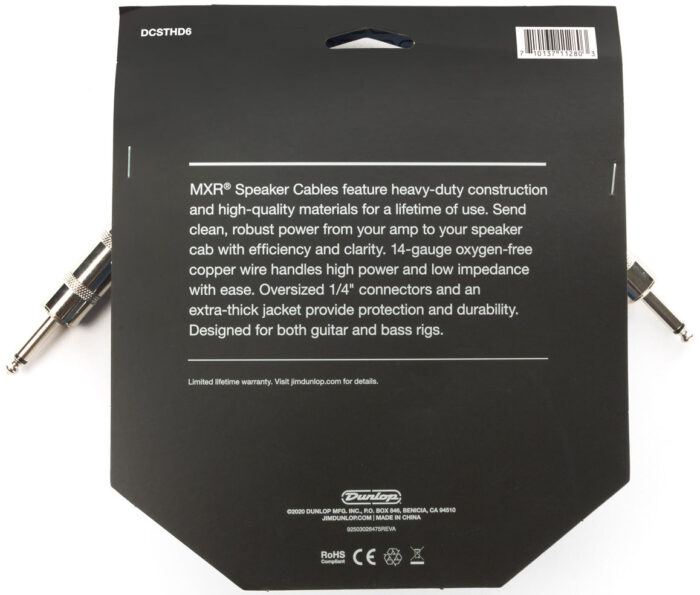 MXR DCSTHD3 3' Foot Standard Series HD Speaker Cable