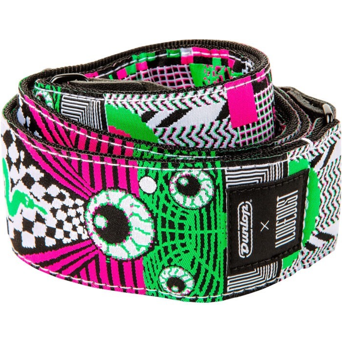 Dunlop ILD14 ILOVEDUST Jacquard Guitar Strap - Mnemonic Fuzz