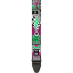 Dunlop ILD14 ILOVEDUST Jacquard Guitar Strap - Mnemonic Fuzz