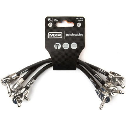 MXR 3PDCP06 6" Pedalboard Right Angle Patch Cable (3-pack)