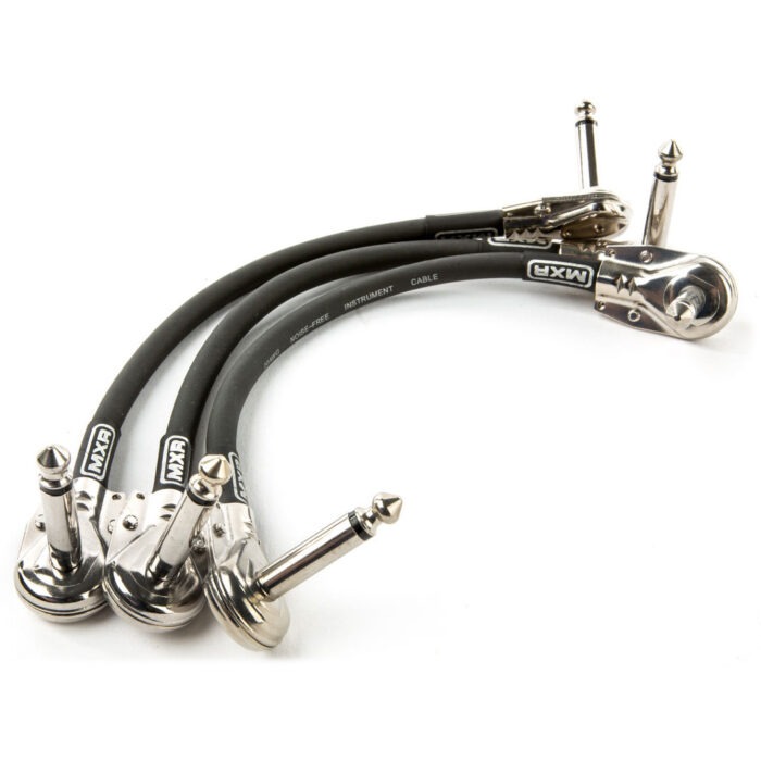 MXR 3PDCP06 6" Pedalboard Right Angle Patch Cable (3-pack)