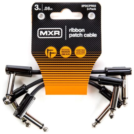 MXR 3PDCPR03 3-Inch Right Angle Ribbon Patch Cable (3-pack)