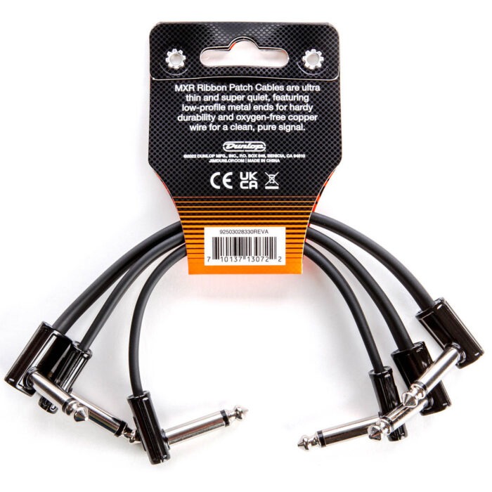 MXR 3PDCPR06 6-Inch Right Angle Ribbon Patch Cable (3-pack)