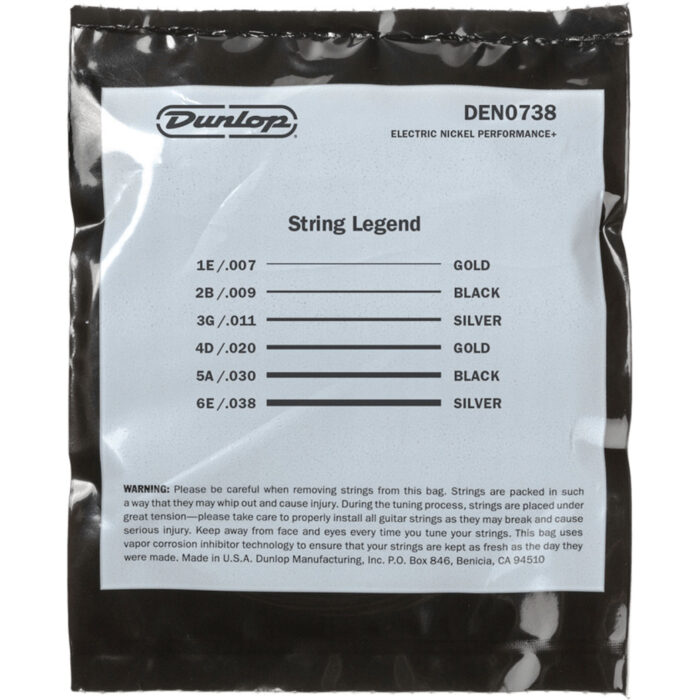 Dunlop DEN0738 Nickel Plated Steel Electric Guitar Strings 07-38 - Image 3