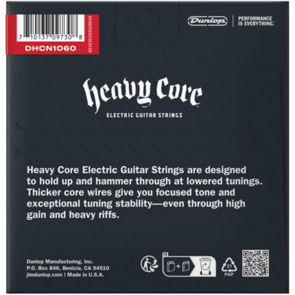 Dunlop DHCN1060 Heavy Core Electric Guitar Strings 10-60