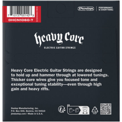 Dunlop DHCN10607 Heavy Core Electric Guitar Strings 10-60