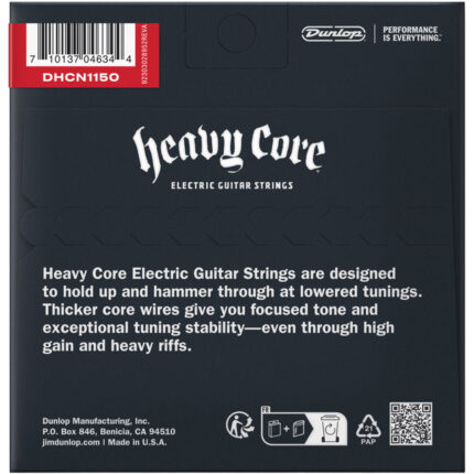 Dunlop DHCN1150 Heavy Core Electric Guitar Strings 11-50