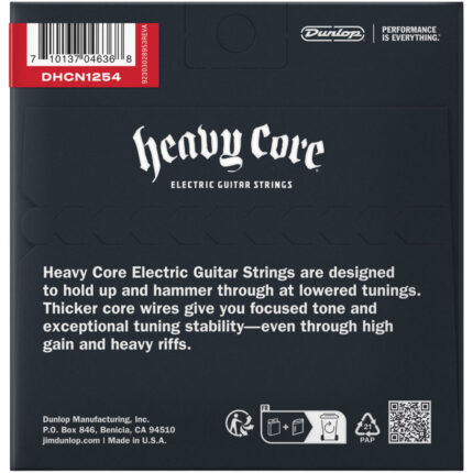 Dunlop DHCN1254 Heavy Core Electric Guitar Strings 12-54