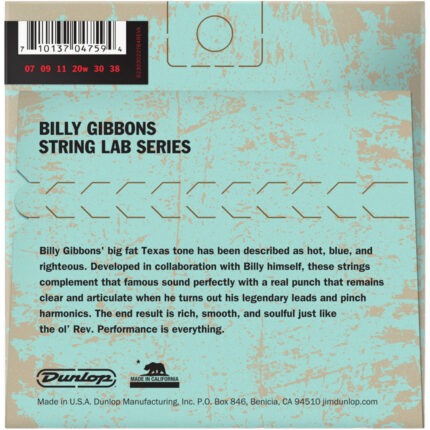 Dunlop RWN0738 Rev Willys Lottery Brand Guitar Strings 07-38