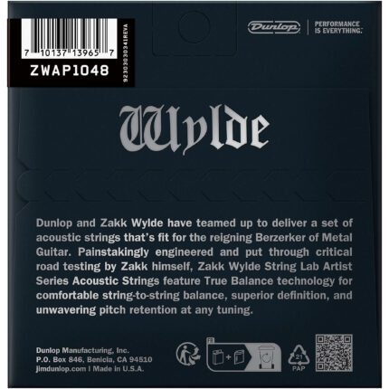 Dunlop ZWAP1048 Zakk Wylde Phosphor Bronze Acoustic Guitar Strings